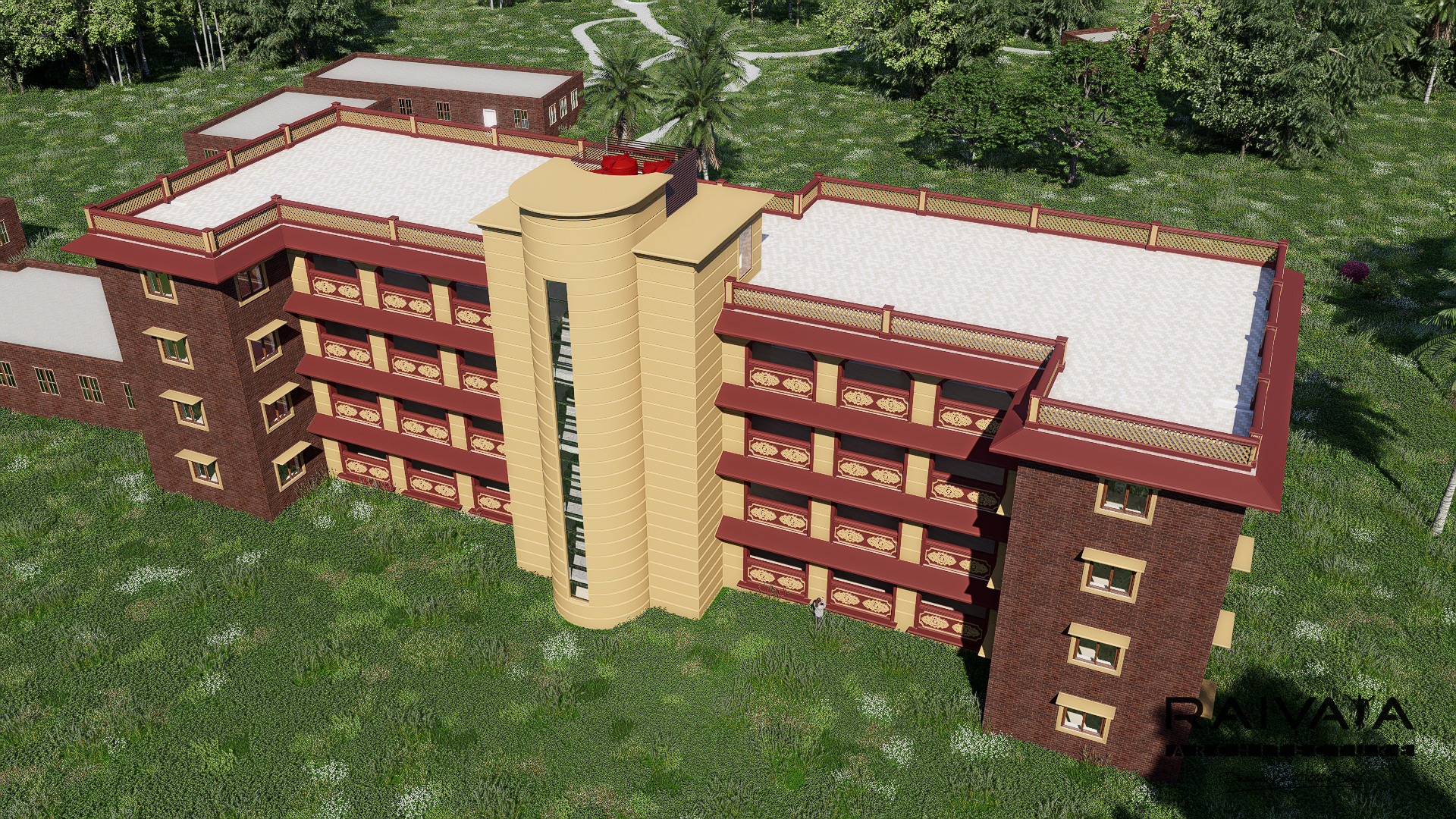 SMIS New Classroom Building - Aerial View