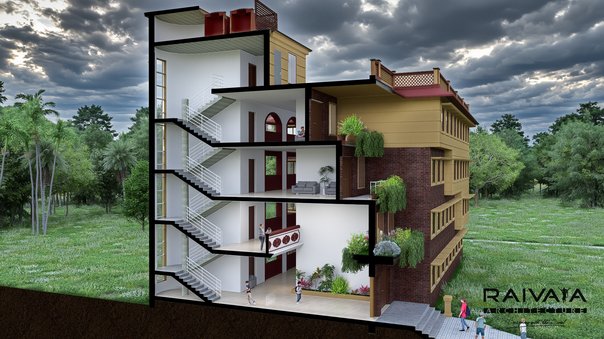 SMIS New Building - Cross Section View