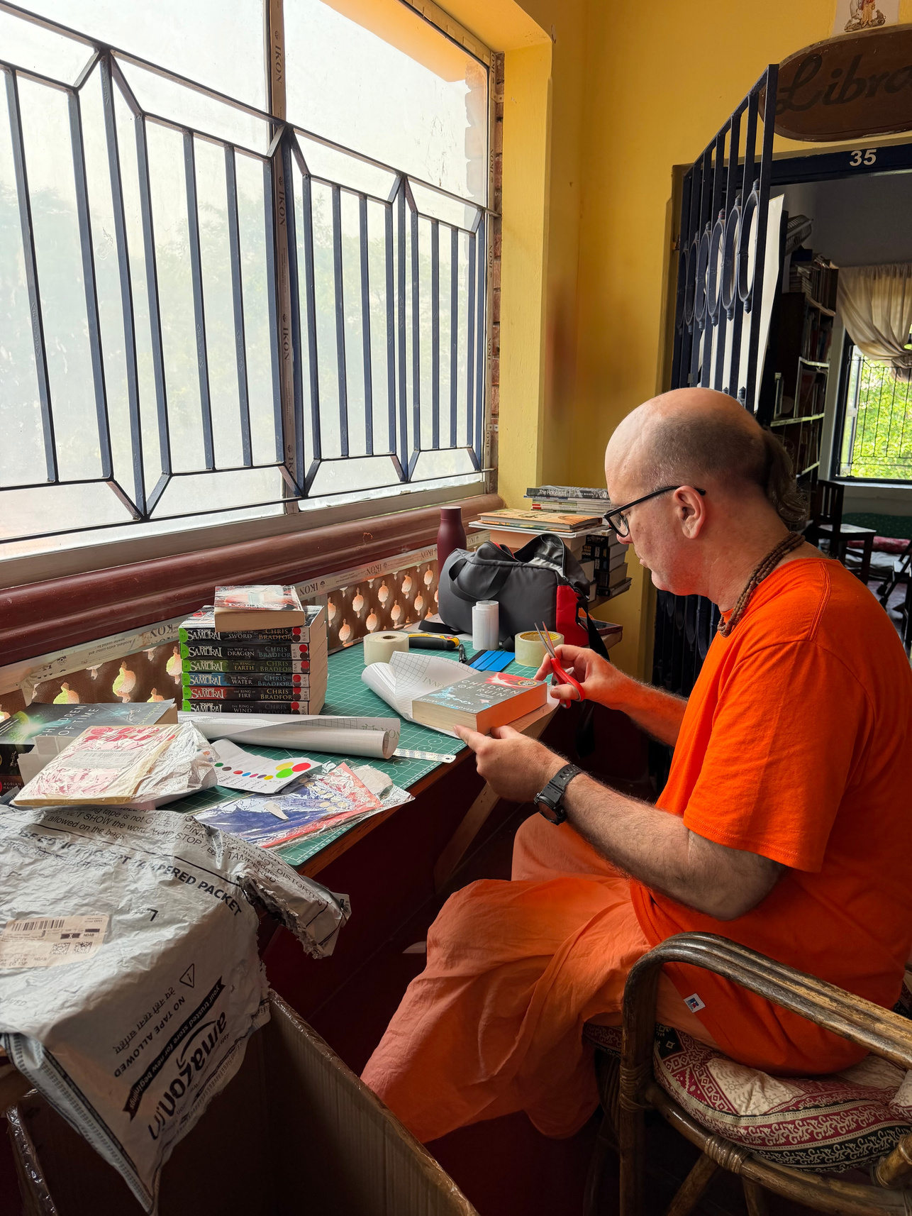 Kanupriya Prabhu in the Library