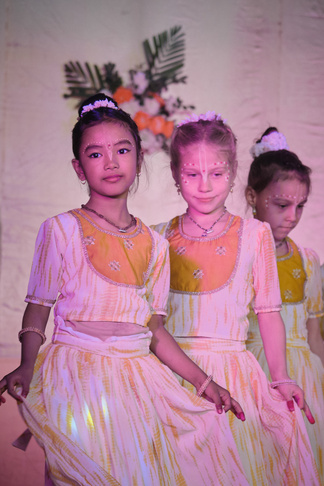 Girls in dance costumes